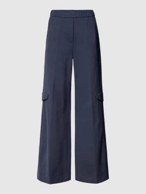 Spodnie materiałowe z mieszanki wiskozy z elastycznym pasem LUISA CERANO