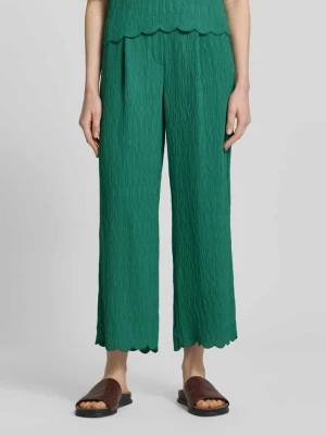 Spodnie materiałowe z mieszanki wiskozy z falistym brzegiem JAKE*S STUDIO WOMAN