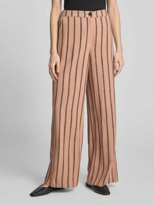 Spodnie materiałowe z mieszanki wiskozy z lamowanymi kieszeniami model ‘JOHANNA’ b.Young