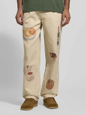 Spodnie materiałowe z nadrukami z motywem model ‘Romeo’ Les Deux