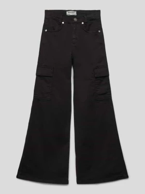 Spodnie materiałowe z nakładanymi kieszeniami Blue Effect