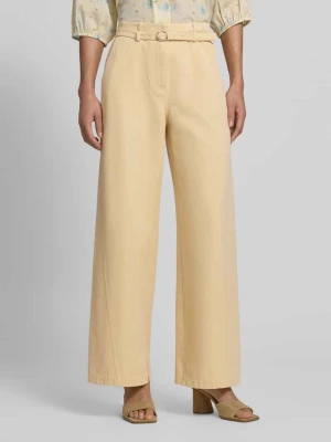 Spodnie materiałowe z paskiem i wpuszczanymi kieszeniami JAKE*S STUDIO WOMAN