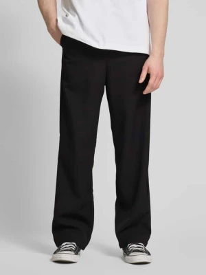 Spodnie materiałowe z prostą nogawką i detalem z logo ANOTHER COTTON LAB