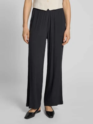 Spodnie materiałowe z prostą nogawką i elastycznym pasem model ‘MARRAKECH’ Ichi