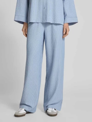 Spodnie materiałowe z prostą nogawką i fakturowanym wzorem Jake*s Collection