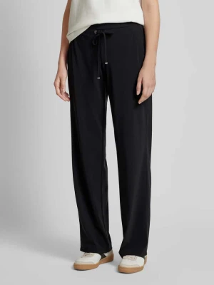 Spodnie materiałowe z prostą nogawką i tunelem model ‘CANDICE’ RAFFAELLO ROSSI