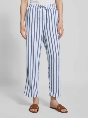 Spodnie materiałowe z prostą nogawką i tunelem model ‘Lavisco’ FREE/QUENT