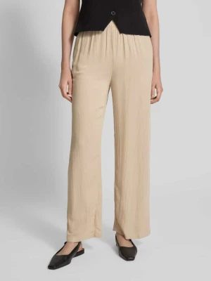 Spodnie materiałowe z prostą nogawką i wpuszczanymi kieszeniami model ‘PRICIL’ Vila