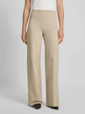 Spodnie materiałowe z prostą nogawką i zakładkami w pasie drykorn