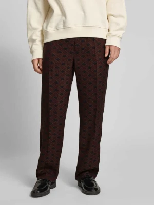 Spodnie materiałowe z prostą nogawką w kant BLKVIS