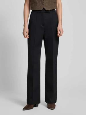 Spodnie materiałowe z prostą nogawką z przeszytym kantem model ‘MALESIA’ MM by Max Mara