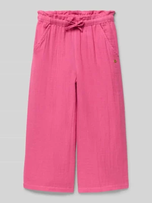 Spodnie materiałowe z prostymi nogawkami z wpuszczanymi kieszeniami BLUE SEVEN