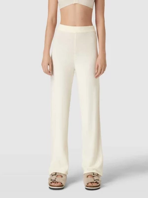 Spodnie materiałowe z rozkloszowaną nogawką model ‘PLUSH LOUNGE’ Calvin Klein Underwear