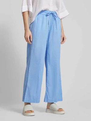 Spodnie materiałowe z szeroką nogawką i elastycznym pasem model ‘Maddie’ Fransa