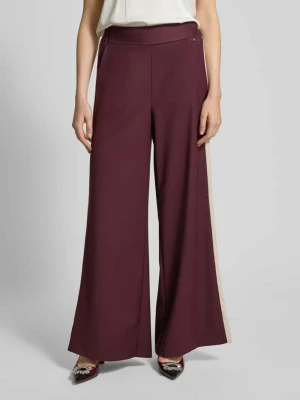 Spodnie materiałowe z szeroką nogawką i elastycznym pasem RINASCIMENTO