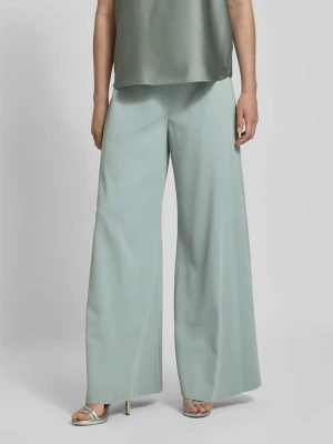 Spodnie materiałowe z szeroką nogawką i elastycznym pasem Swing