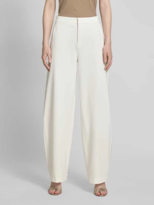 Spodnie materiałowe z szeroką nogawką i kieszeniami z wypustką model ‘FAE’ drykorn