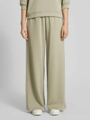 Spodnie materiałowe z szeroką nogawką i wpuszczanymi kieszeniami model ‘Asaka’ MbyM