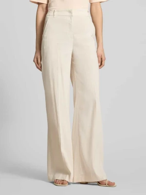 Spodnie materiałowe z szeroką nogawką w kant i wysokim stanem Marc Cain