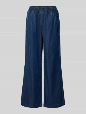 Spodnie materiałowe z szeroką nogawką z imitacji denimu Smith and Soul