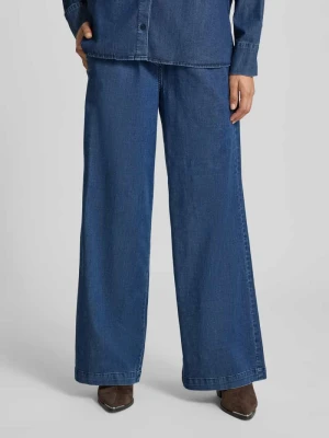 Spodnie materiałowe z szeroką nogawką z imitacji denimu Smith and Soul