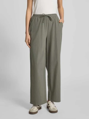 Spodnie materiałowe z szeroką, skróconą nogawką model ‘CISSIE’ Soyaconcept