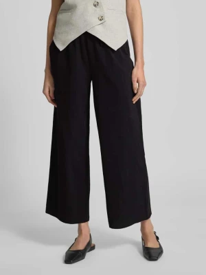 Spodnie materiałowe z szeroką, skróconą nogawką model ‘CISSIE’ Soyaconcept