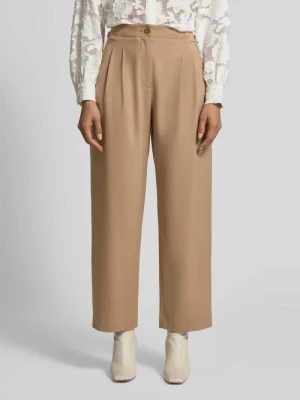 Spodnie materiałowe z szerokimi nogawkami i lamowanymi kieszeniami z tyłu Jake*s Collection