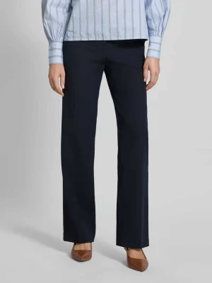 Spodnie materiałowe z szerokimi nogawkami w kant Christian Berg Woman Selection