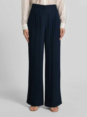 Spodnie materiałowe z szerokimi nogawkami z szlufkami na pasek MAX&Co.