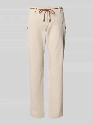 Spodnie materiałowe z wiązanym paskiem i kieszeniami wpuszczanymi G.I.G.A. DX