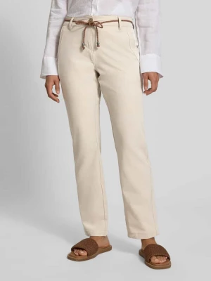 Spodnie materiałowe z wiązanym paskiem i kieszeniami wpuszczanymi G.I.G.A. DX