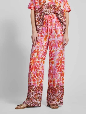 Spodnie materiałowe z wiskozy z efektem batiku Emily Van den Bergh