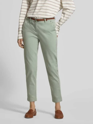 Spodnie materiałowe z wpuszczaną kieszenią comma