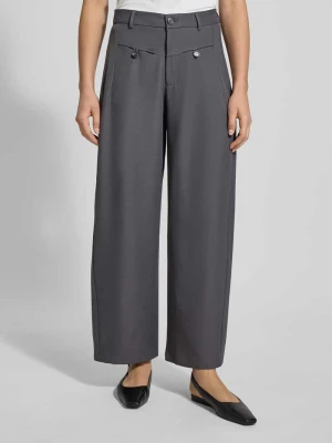 Spodnie materiałowe z wpuszczanymi kieszeniami model ‘Massie’ NEO NOIR