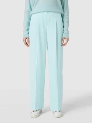 Spodnie materiałowe z wpuszczanymi kieszeniami w jednolitym kolorze LUISA CERANO