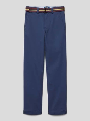 Spodnie materiałowe z wpuszczanymi kieszeniami w stylu francuskim model ‘BEDFORD’ Polo Ralph Lauren Kids