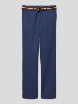 Spodnie materiałowe z wpuszczanymi kieszeniami w stylu francuskim model ‘BEDFORD’ Polo Ralph Lauren Teens