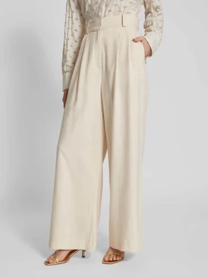 Spodnie materiałowe z wpuszczanymi kieszeniami w stylu francuskim model ‘PRESCILLIA’ Ivy Oak