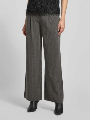 Spodnie materiałowe z wpuszczanymi kieszeniami w stylu francuskim model ‘WIDY’ FREE/QUENT