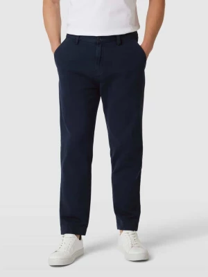Spodnie materiałowe z wpuszczanymi kieszeniami w stylu francuskim model ‘Zeebo’ HUGO