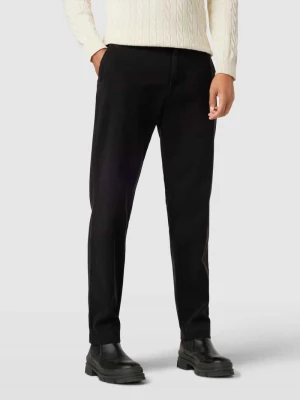 Spodnie materiałowe z wpuszczanymi kieszeniami w stylu francuskim model ‘Zeebo’ HUGO