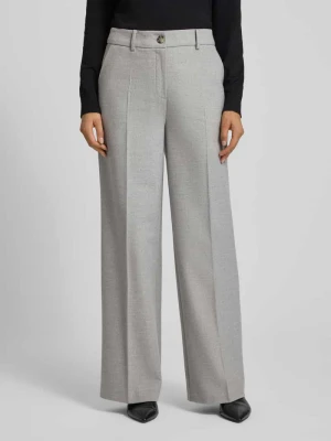 Spodnie materiałowe z zakładkami MORE & MORE