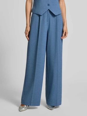 Spodnie materiałowe z zakładkami Rich & Royal