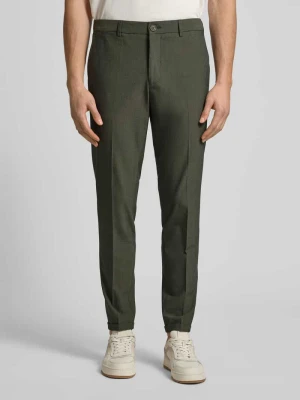 Spodnie materiałowe z zakładkami w pasie model ‘liam’ Matinique