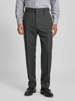 Spodnie materiałowe z zakładkami w pasie model ‘Teagan’ HUGO