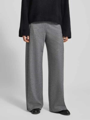 Spodnie materiałowe z żywej wełny z wpuszczanymi kieszeniami Windsor