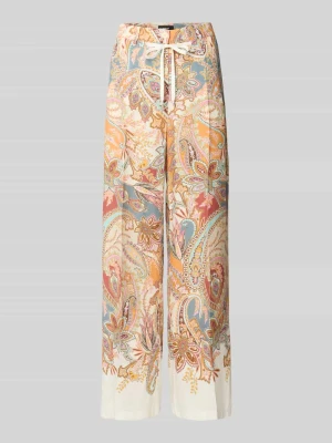 Spodnie materiałowe ze ściągaczem w pasie model 'ADRIENNE' CAMBIO