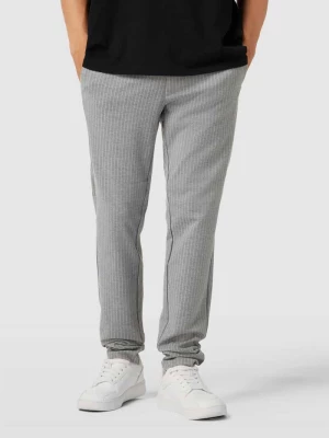 Spodnie materiałowe ze wzorem w paski model ‘MARK’ Only & Sons