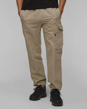 Spodnie męskie C.P. Company Cotton/Linen Loose Pants khaki CP Company